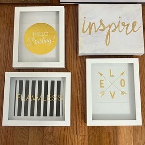 Set of 4 8X10 wall art